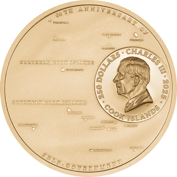 クック諸島 2025年 シルバーバースト サイ 20ドル銀貨 プルーフ