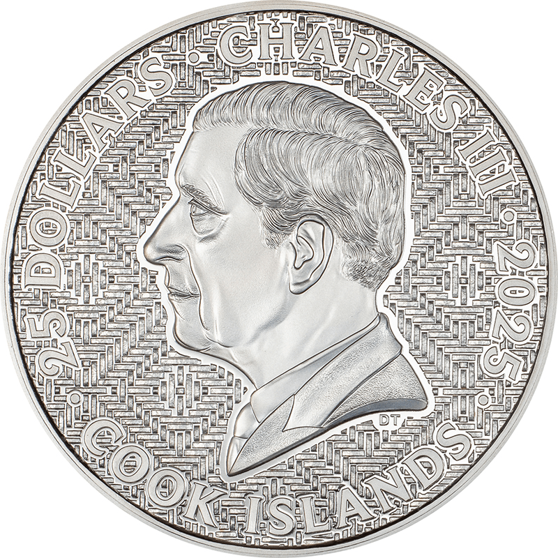 クック諸島 2025年 サムライ 25ドル銀貨 プルーフ(ウルトラハイ