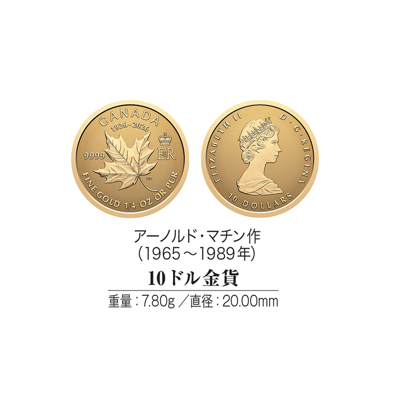 カナダ 2026年 メイプルリーフ・プレミアムコレクション エリザベス2世