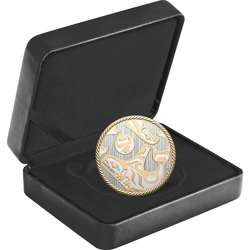 カナダ 2025年 クワキウトル族の芸術 海の守護者 シャチ 30ドル銀貨