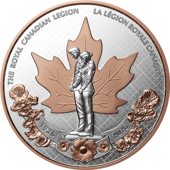 カナダ 2025年 3枚の重なるメイプルリーフ 20ドル銀貨 プルーフ