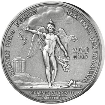 フランス 2024年 ノートルダム大聖堂の再建 (アーチ型) 10ユーロ銀貨