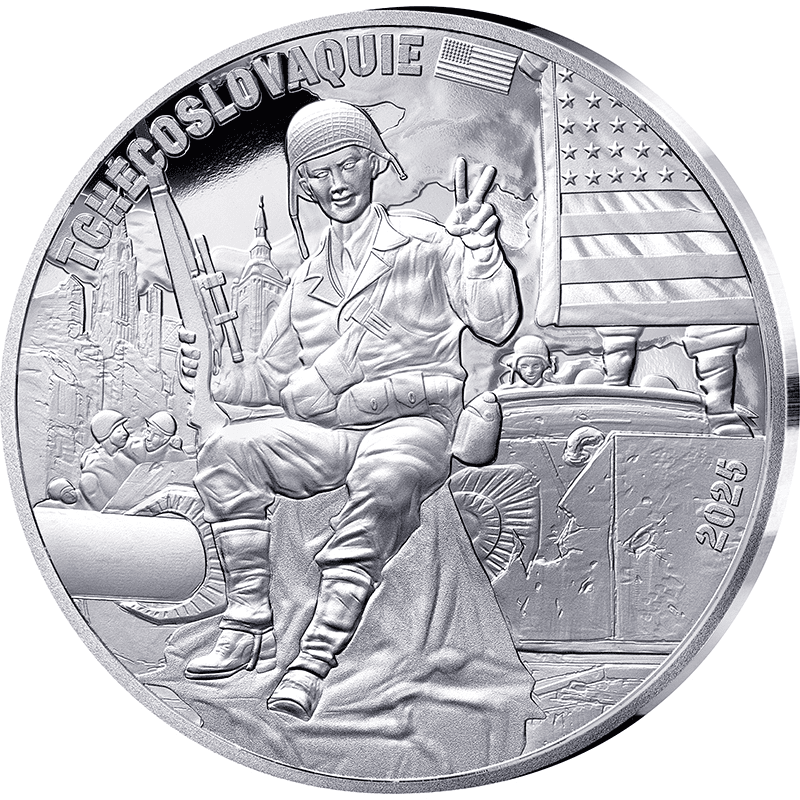 フランス 2025年 ヨーロッパ戦勝記念日80周年 アメリカ兵士 10ユーロ