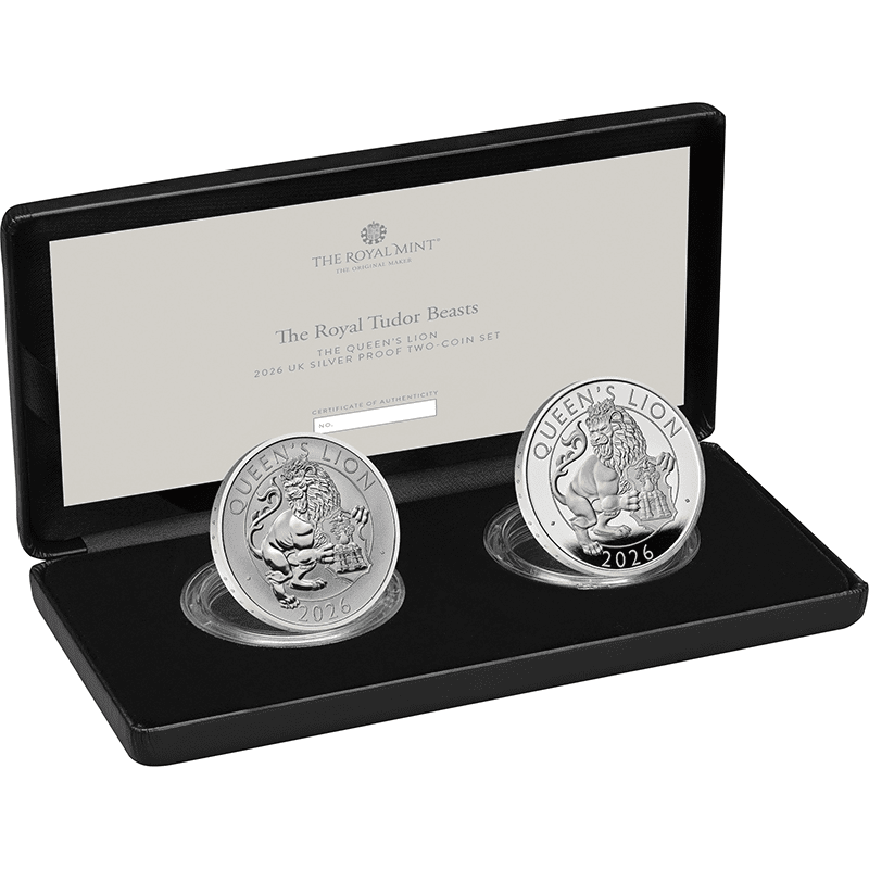 英国 2026年 テューダー家紋章の獣コレクション 女王のライオン 2