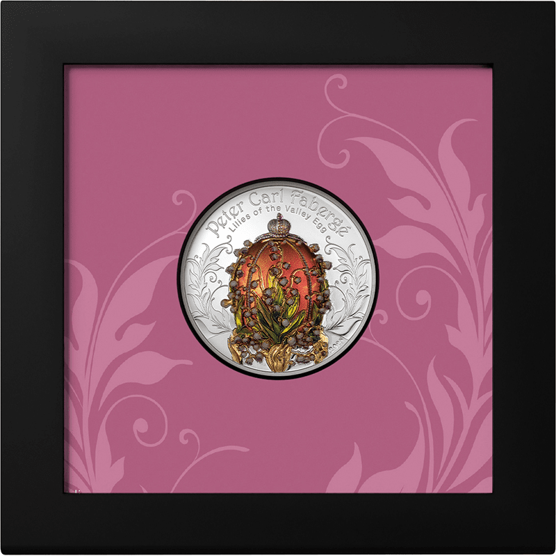 モンゴル 2025年 ピーター・カール・ファベルジェ すずらんの卵 1000