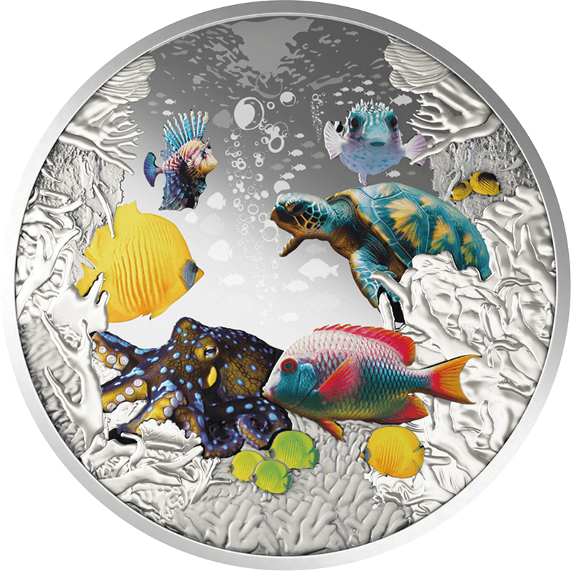 ニウエ 2025年 サンゴ礁 2ドルカラー銀貨 プルーフ | オンライン