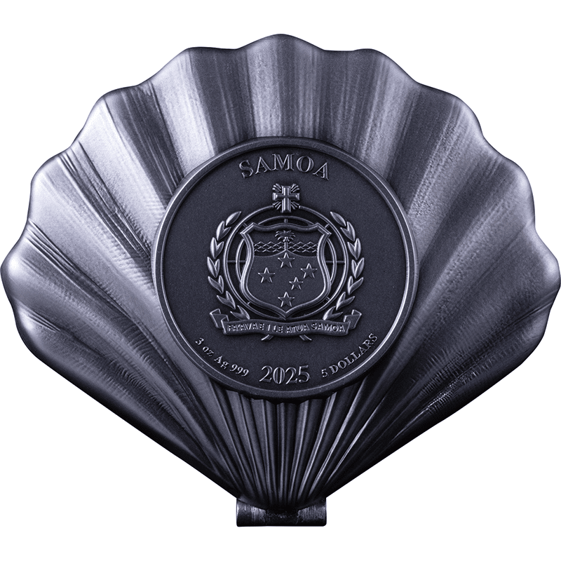 サモア 2025年 ヴィーナスの誕生 5ドル銀貨金メッキ・エナメル・模造