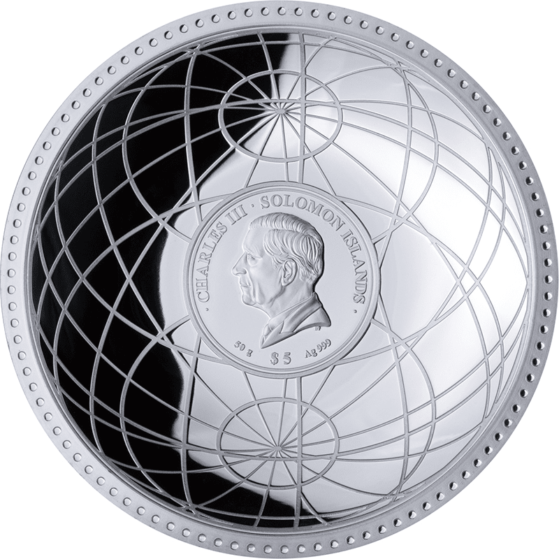 ソロモン諸島 2025年 世界のブリオン・ジャイアンツ 5ドルドーム型銀貨