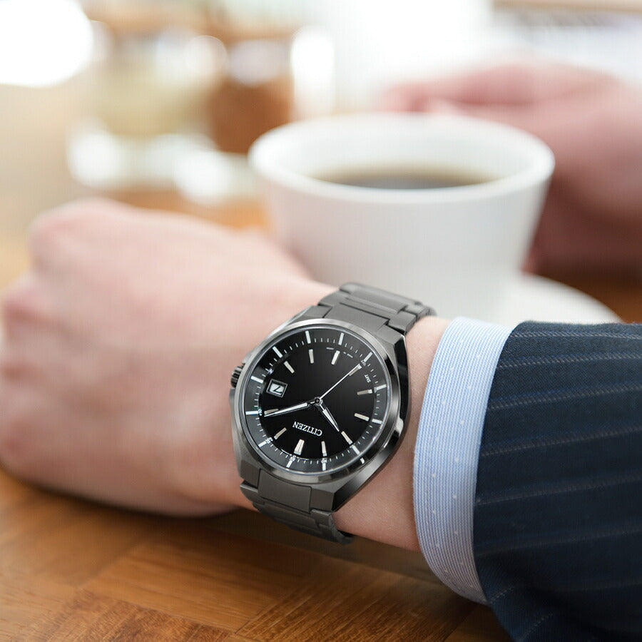 シチズン アテッサ ブラックチタン 3針 ワールドタイム CB3015-53E