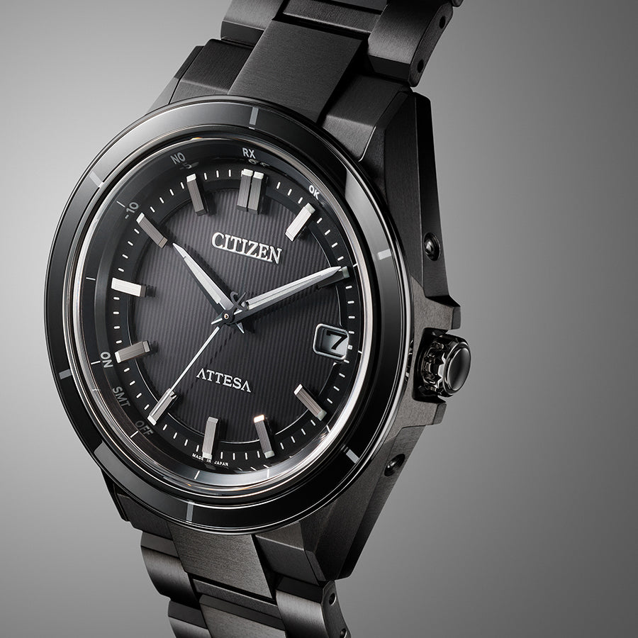 シチズン アテッサ アクトライン ブラックチタン CB3035-72E メンズ
