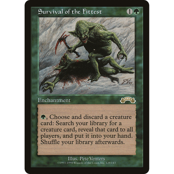 適者生存※一枚です。 MTG of the 日語 (英語） |