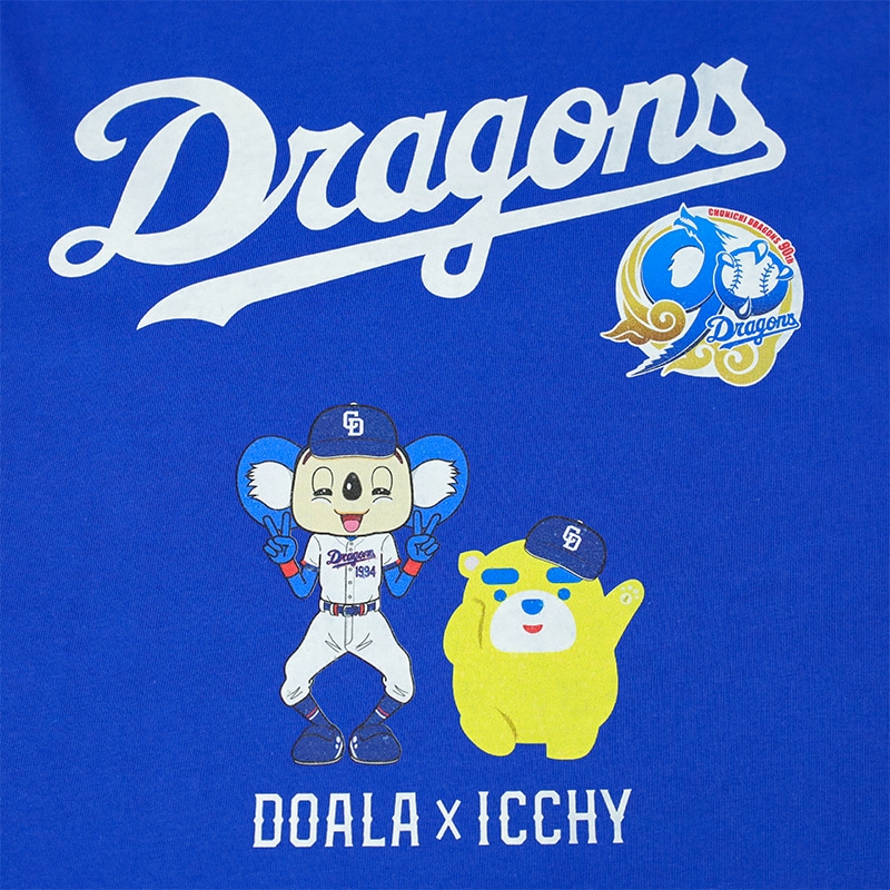 中日ドラゴンズ90周年記念】ドアラ×イッチー Tシャツ(M): 東海テレビ