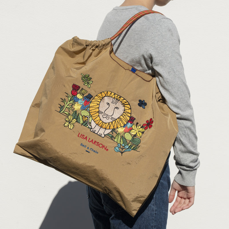 Lisa Larson×Ball&Chain】ライオンショッピングバッグ（L）
