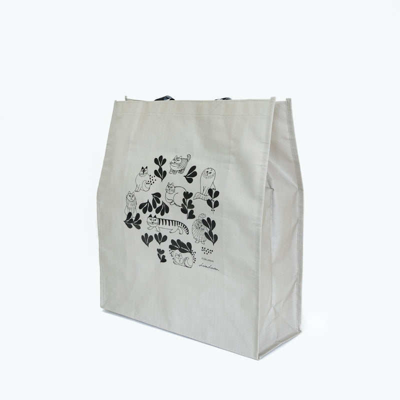 ショッピングエコバッグ（スケッチねこたち・ベージュ）