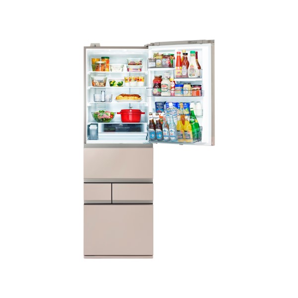 東芝 5ドア 冷蔵庫 VEGETA GR-Y500GTM(NS)(（NS）エクリュゴールド