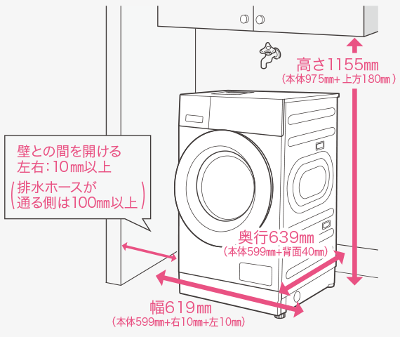 据付商品ご購入の前に（TW-84GS4）｜東芝ライフスタイル公式オンライン