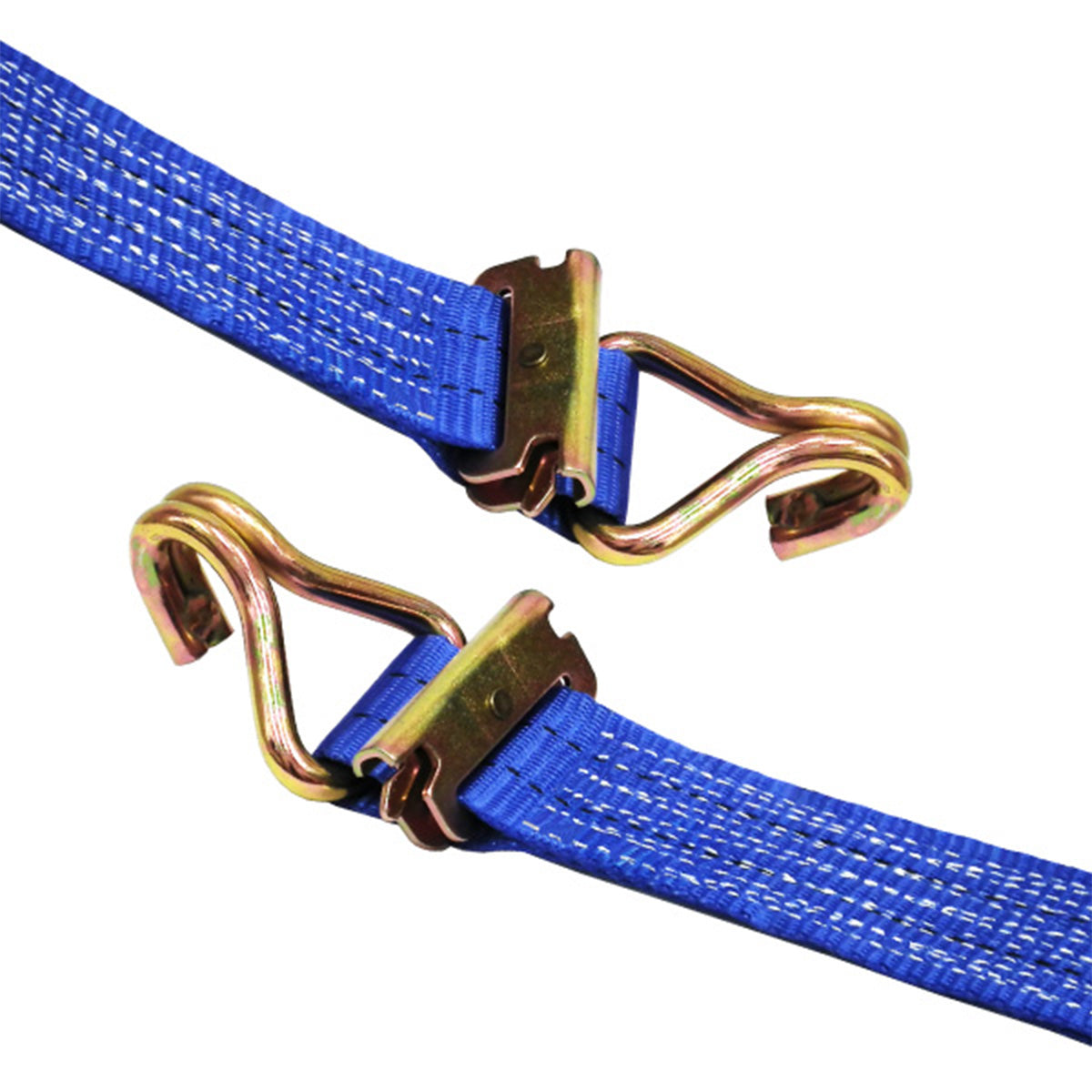 ラッシングベルト青 レール／Jフック 使用荷重1000kg 幅50mm 各種 – と