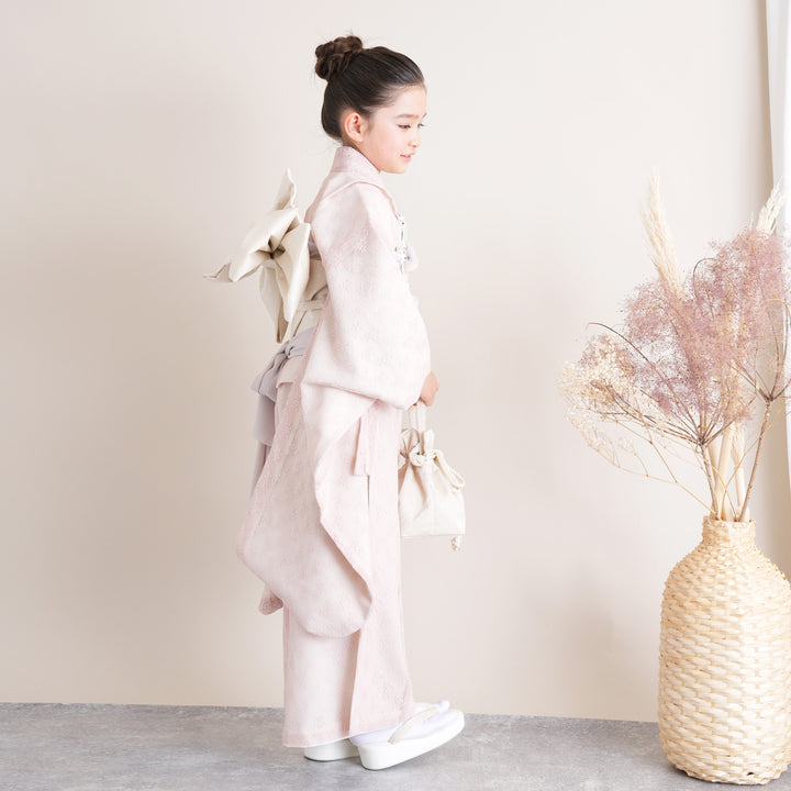 レンタル】七五三 7歳 着物 女の子 utatane レース 作り帯 子供 kids