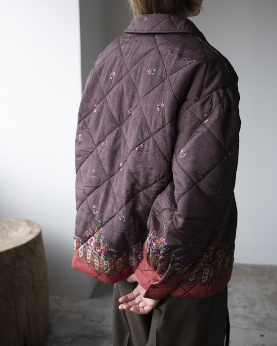VONIQUE / crinkle crinkle crinkle / pattern quilt blouson