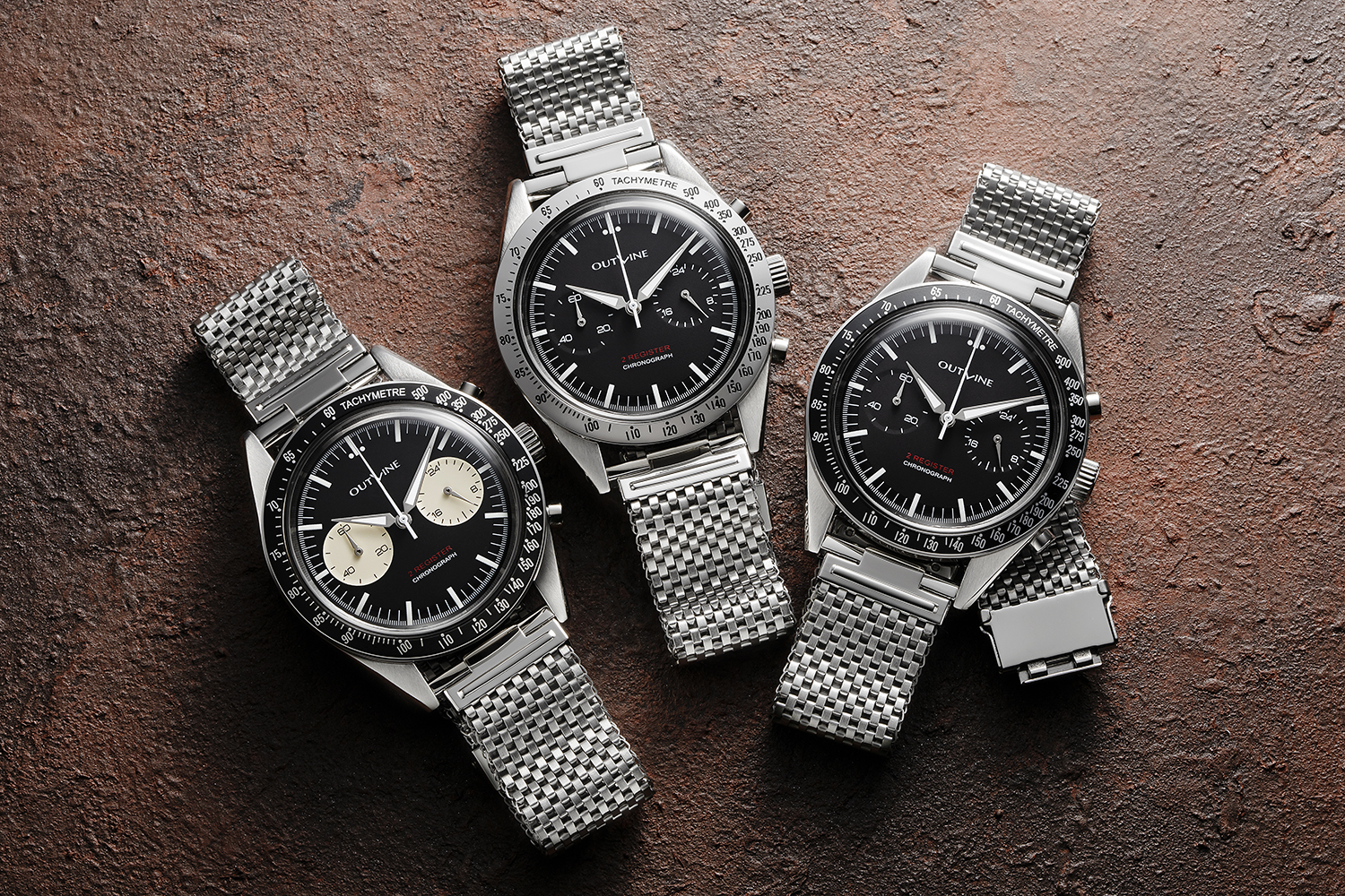 アウトライン・2レジスタークロノ シリーズ II （ブラックベゼル