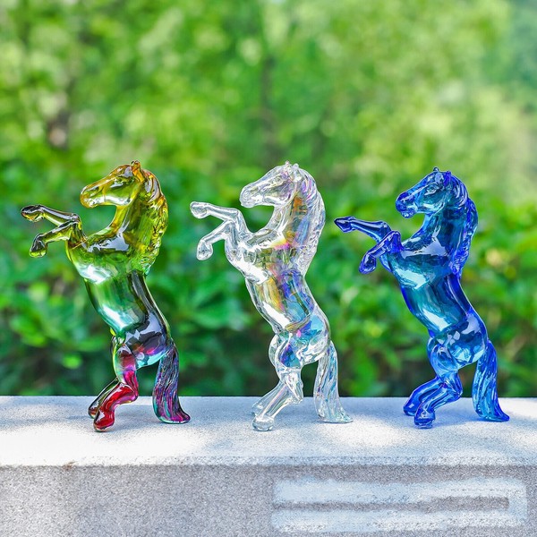 楽天市場】ホース クリスタル 置物 跳ね馬 CRYSTOCRAFT インテリア
