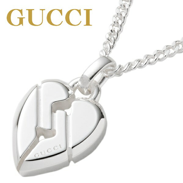 楽天市場】GUCCI グッチ ネックレス ノット ハート シルバー SILVER925