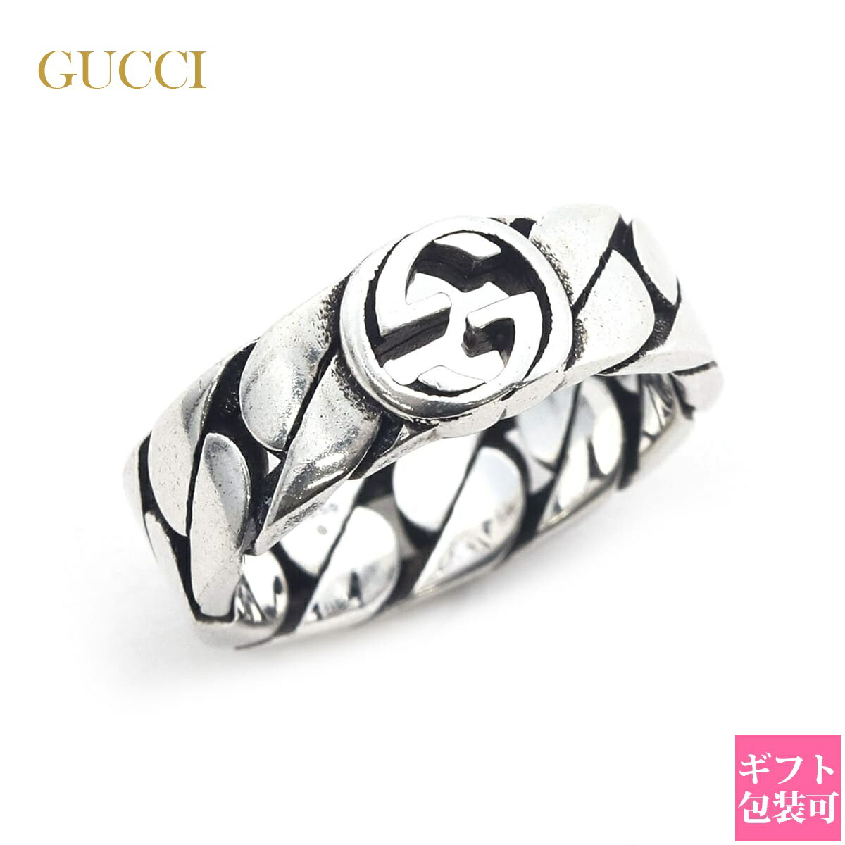 楽天市場】GUCCI グッチ リング 指輪 インターロッキングG シルバー