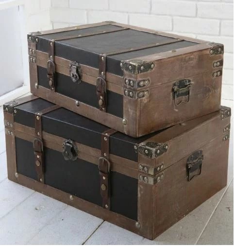 楽天市場】【送料無料】アンティーク雑貨 トランクボックス【コベント