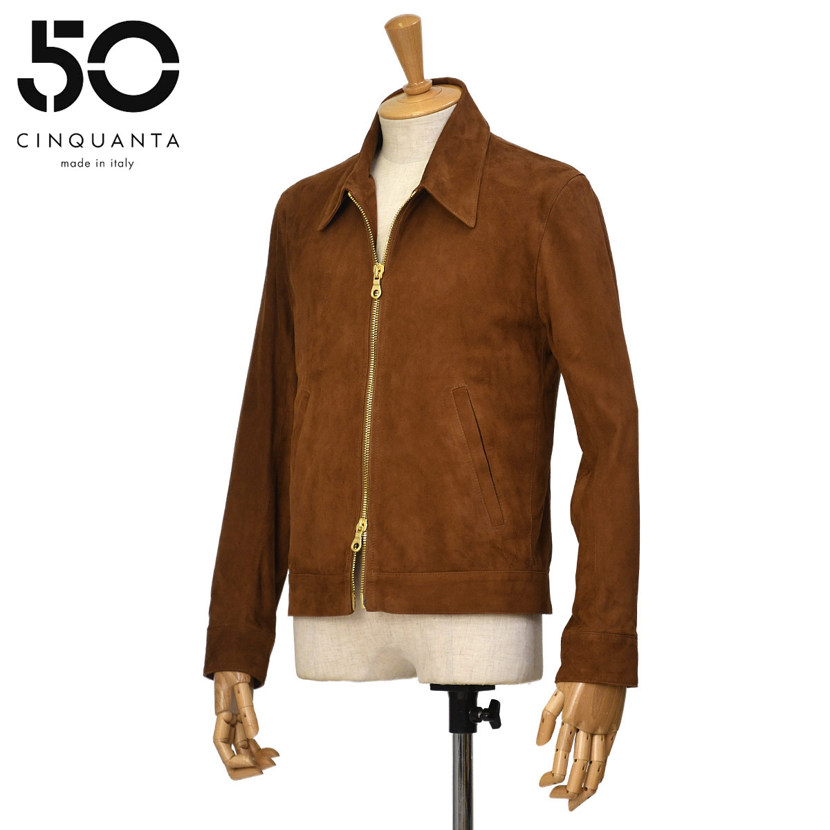 楽天市場】CINQUANTA【チンクアンタ】スタンドカラーダブルライダース