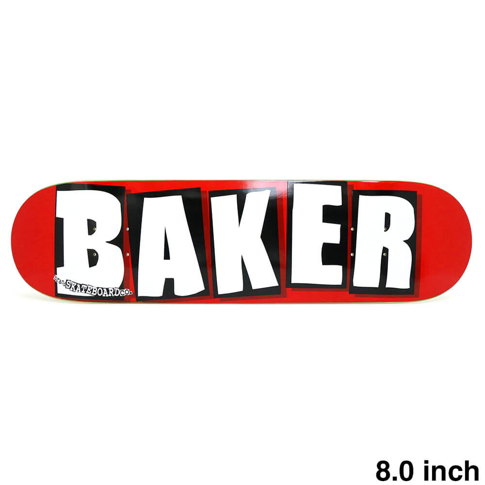 楽天市場】BAKER DECK ベイカー デッキ TEAM BRAND LOGO RED/WHITE