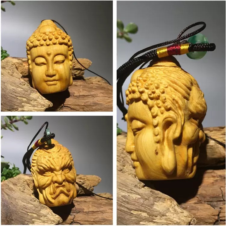 楽天市場】【普通郵便発送】 仏魔の一念 仏魔如来 柘植木 細密黄楊木彫