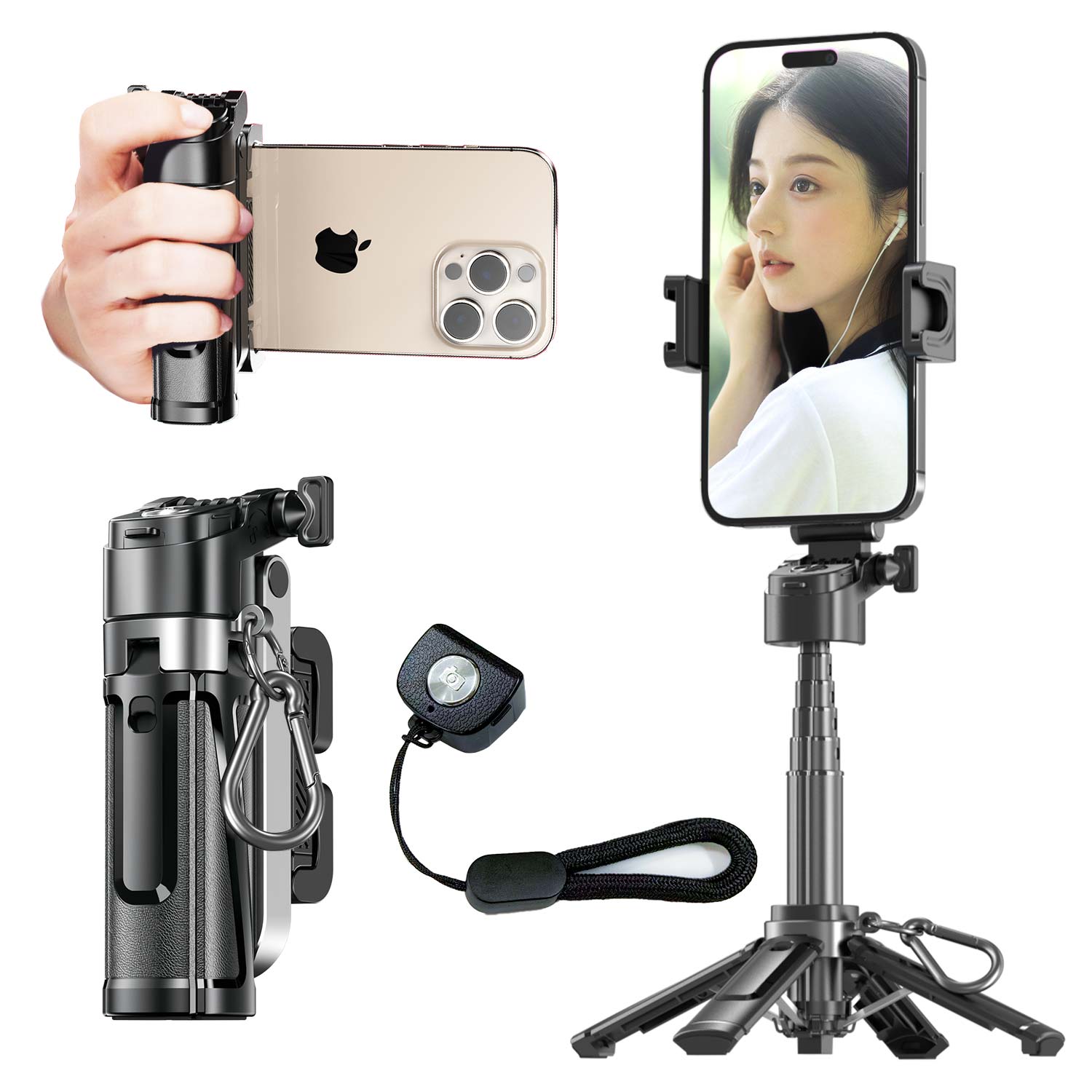 楽天市場】P25 自撮り棒 超コンパクト 折りたたみ式 多機能スマホ