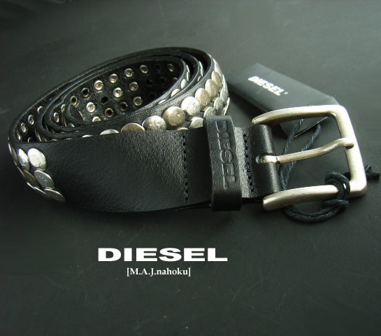 楽天市場】3448-9新品☆ディーゼル DIESEL☆牛革ヴィンテージベルト