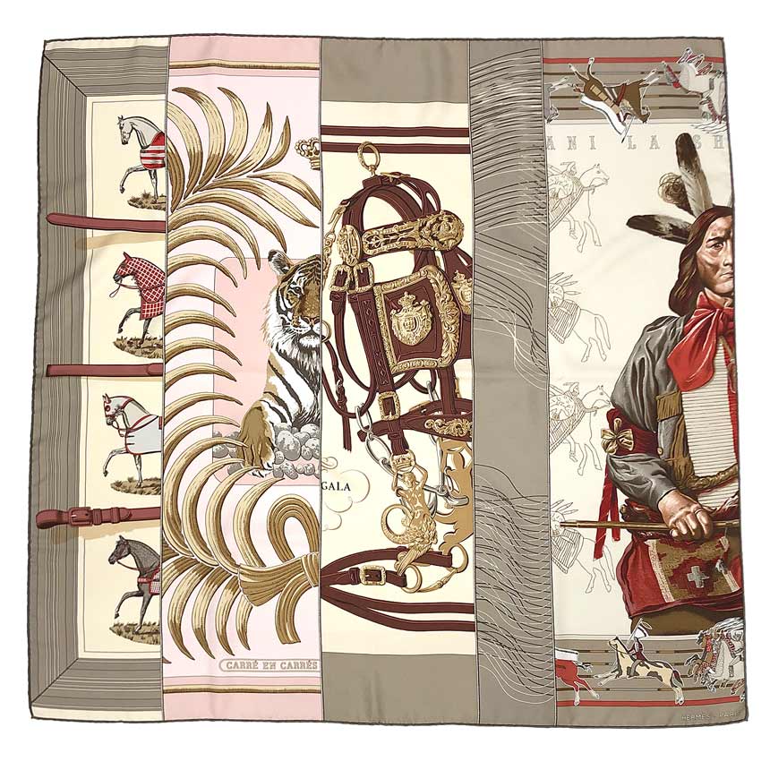 楽天市場】【ｾｰﾙ】【HERMES】エルメス カレ 90 スカーフ 砂漠の