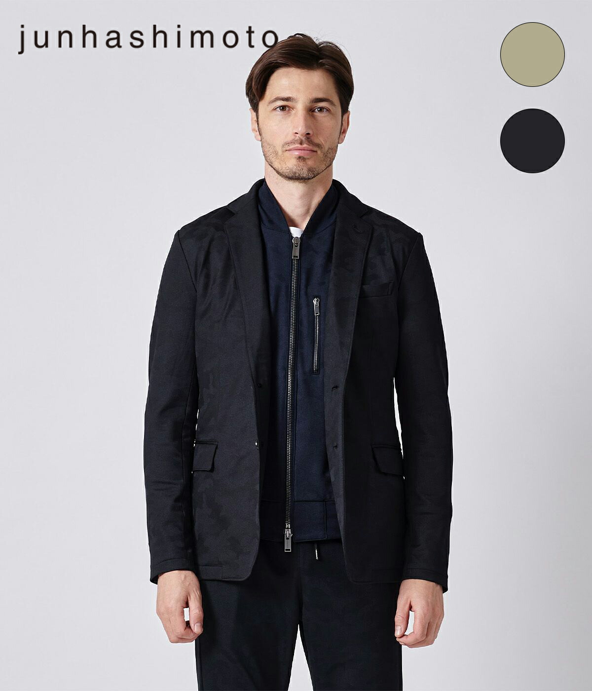 楽天市場】【junhashimoto|ジュンハシモト】JERSEY JACKET -EMBOSS