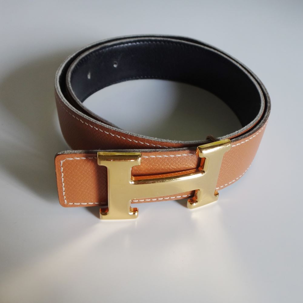 楽天市場】HERMES エルメス Hベルト メンズ レディース ＃65 ブラウン