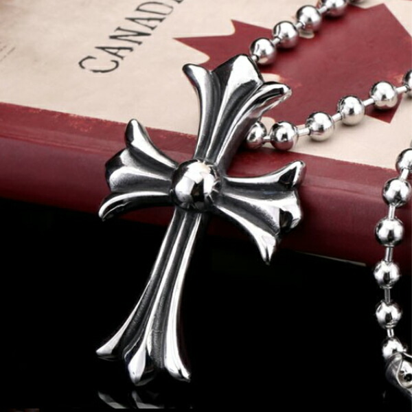 楽天市場】クロス ボール チャーム ペンダント ネックレス シルバー925