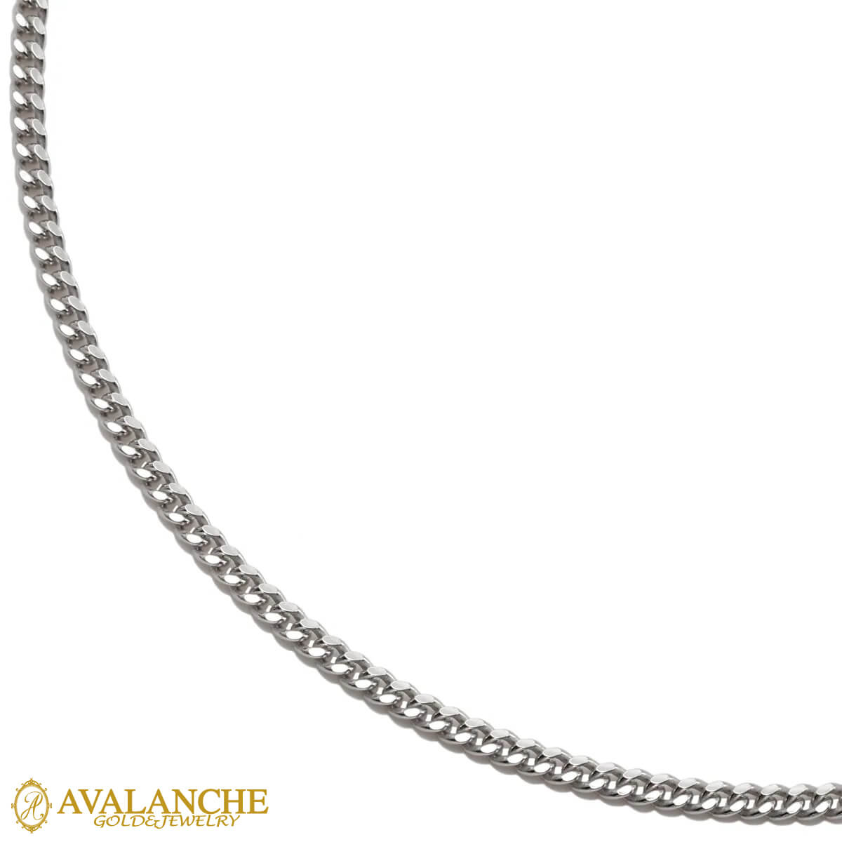 楽天市場】シルバー マイアミネックレス 幅2mm 40cm-60cm 060KDO2