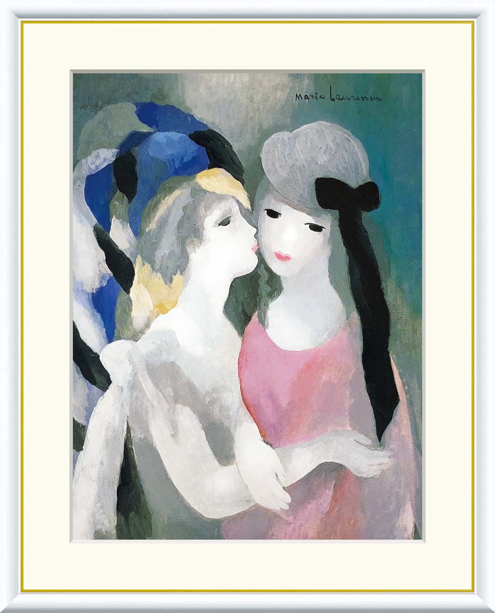 楽天市場】10年保証 名画 油絵 二人の少女 マリー・ローランサン 手彩