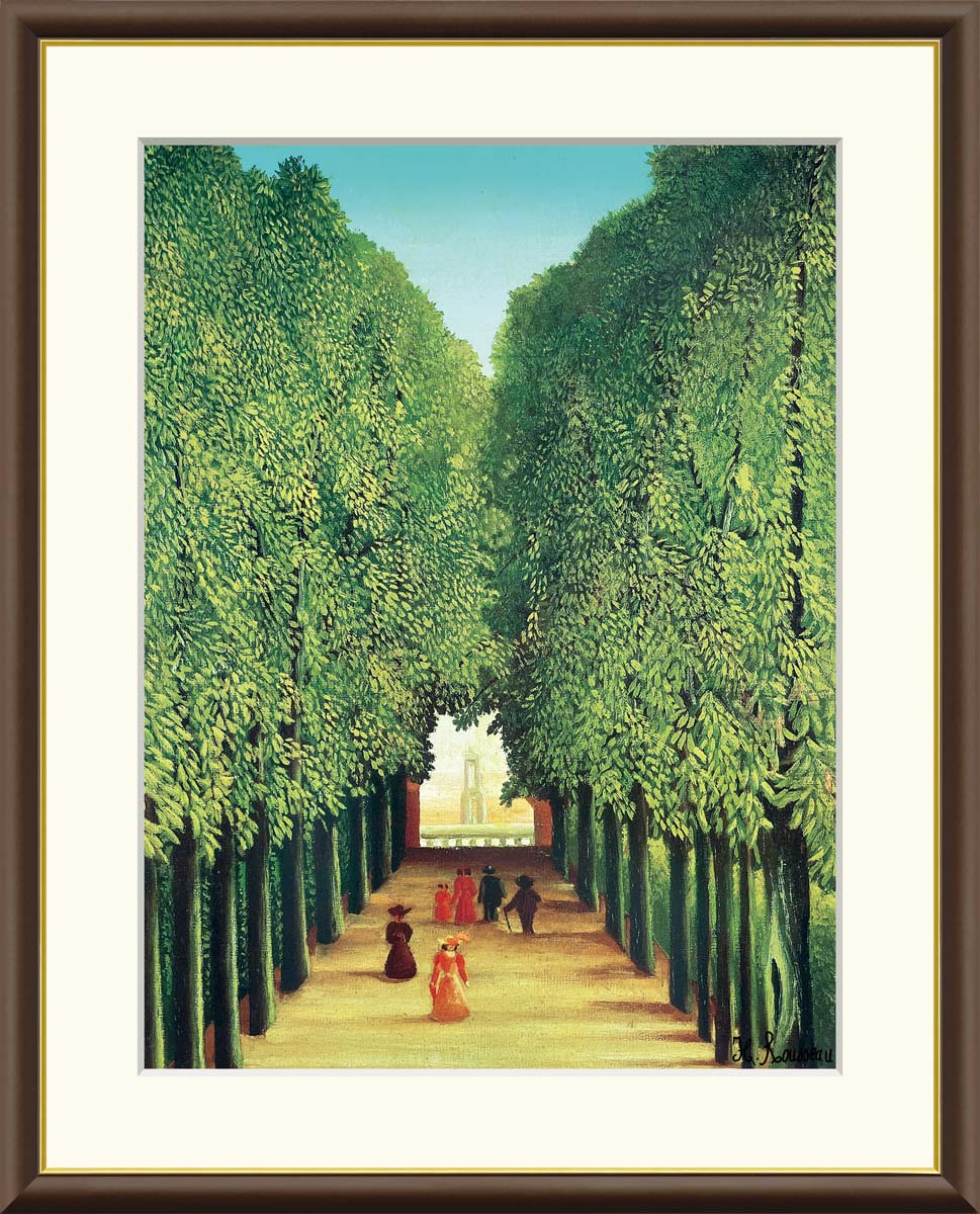 楽天市場】絵画 世界の名画 サン・クルー公園の並木道 アンリ・ルソー