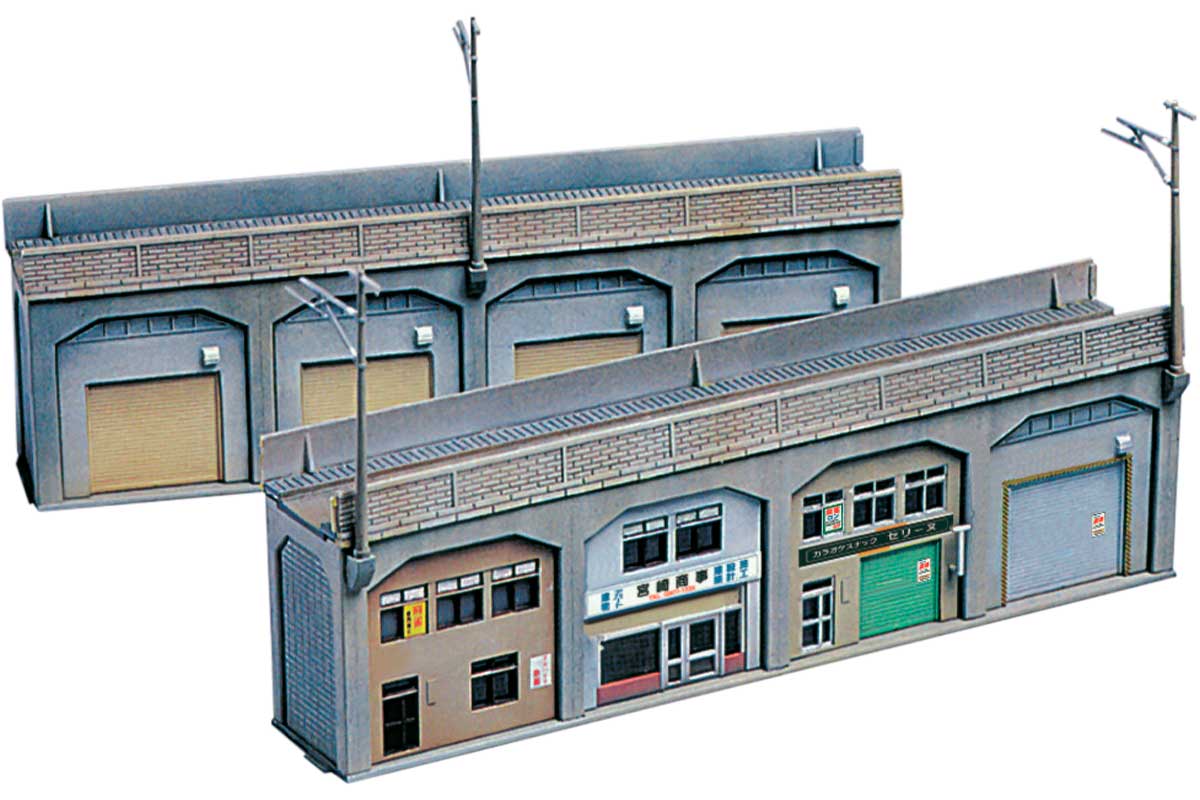 楽天市場】Nゲージ 未塗装ストラクチャーキット 高架下の倉庫・店舗