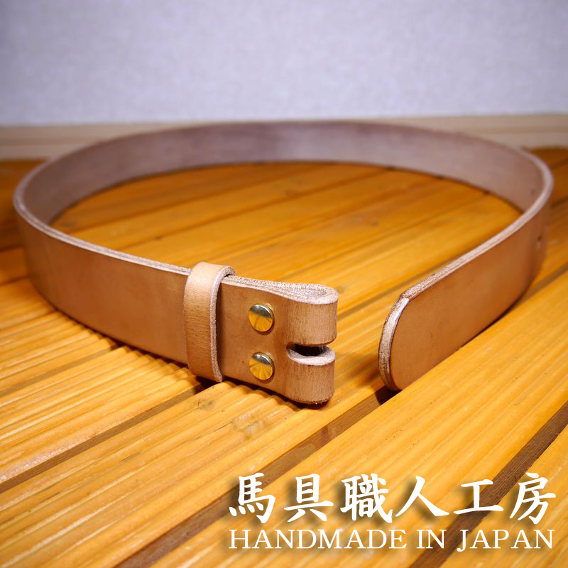 楽天市場】幅40mm 【6mm極厚】 多脂革 ベルト 《お好みのバックルに