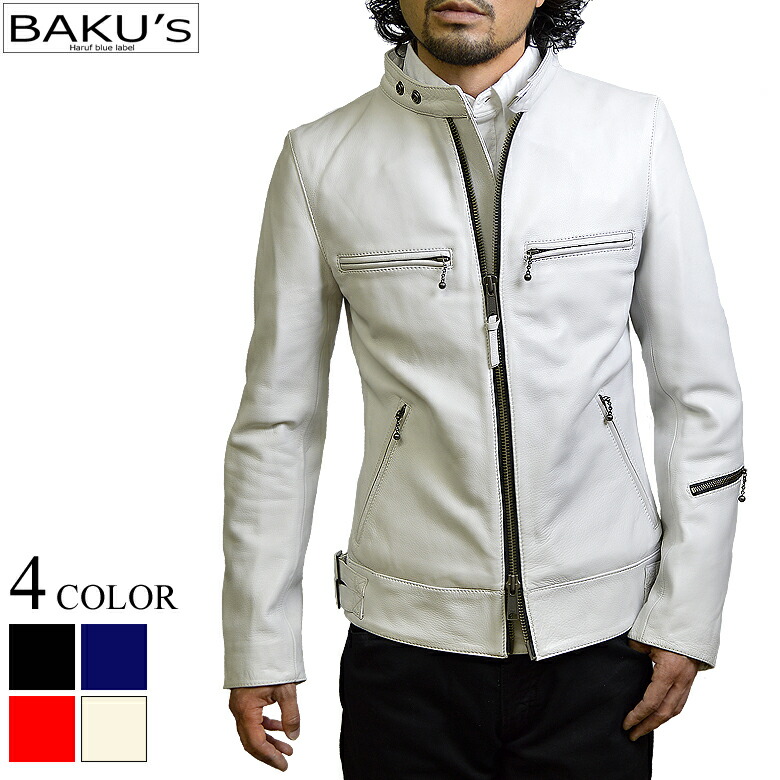 楽天市場】シングルライダースジャケット レザージャケット 革ジャン