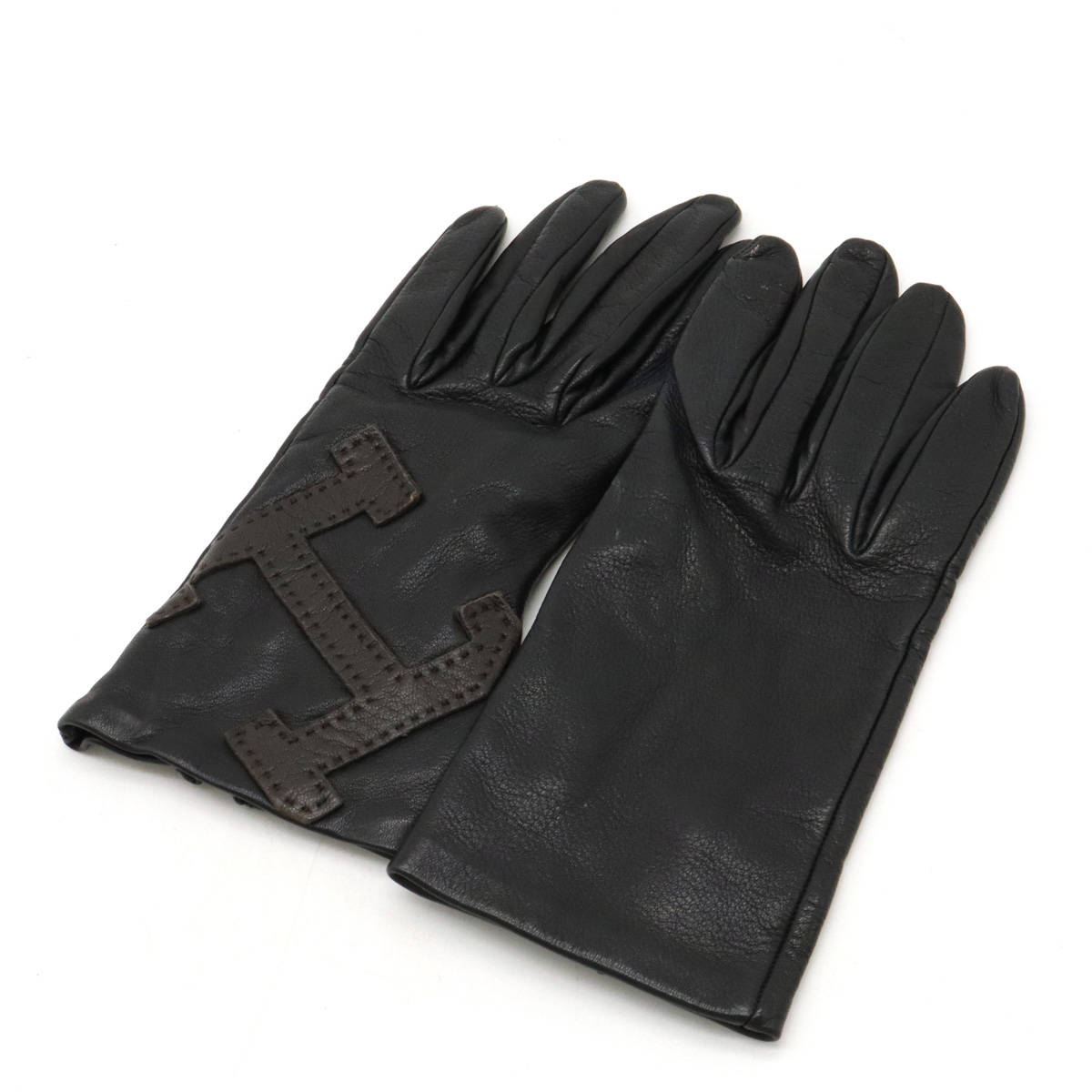 楽天市場】【緑屋質屋】エルメス レザー手袋(グローブ) パンチング #7