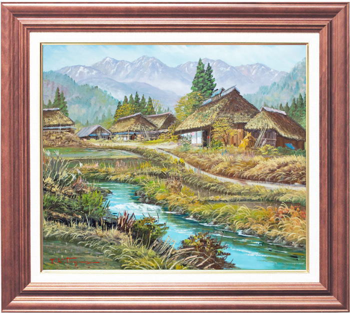 楽天市場】扇 敏之 「 池畔 」 日本画 P10 ( 10号 )【中古】 : 内田画廊