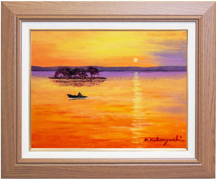 楽天市場】大友修一 「 飯山街道 」 油絵 油彩画 F6 ( 6号 ) : 内田画廊