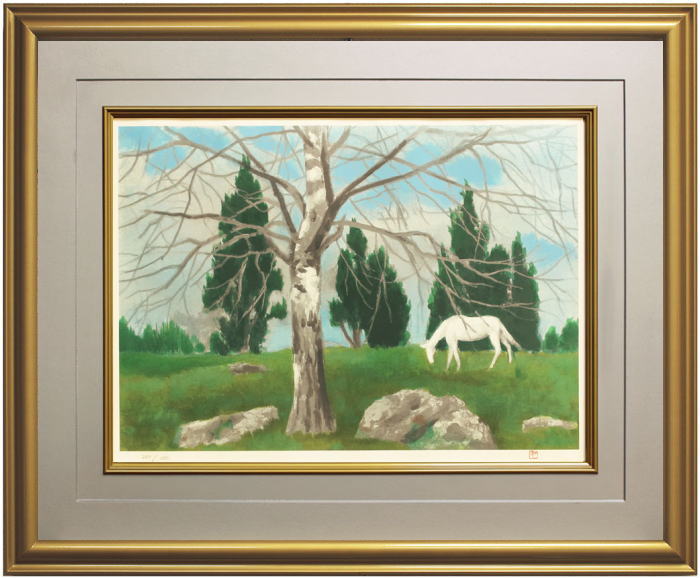 楽天市場】東山魁夷 「 冬の旅 」 岩絵具方式複製画 : 内田画廊