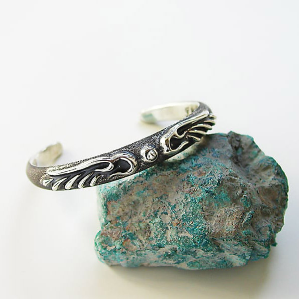 楽天市場】Give Me a Wing ウイング バングル プレーン シルバー