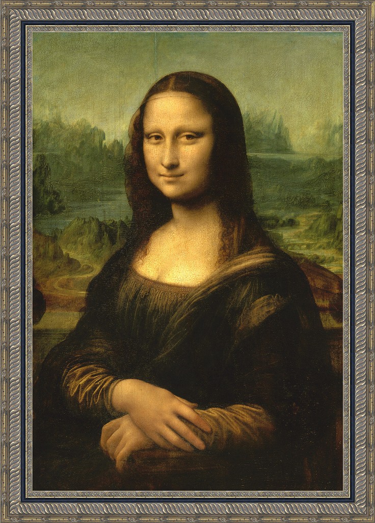 楽天市場】レオナルド・ダ・ヴィンチ 絵画 モナ・リザ M8号 送料無料