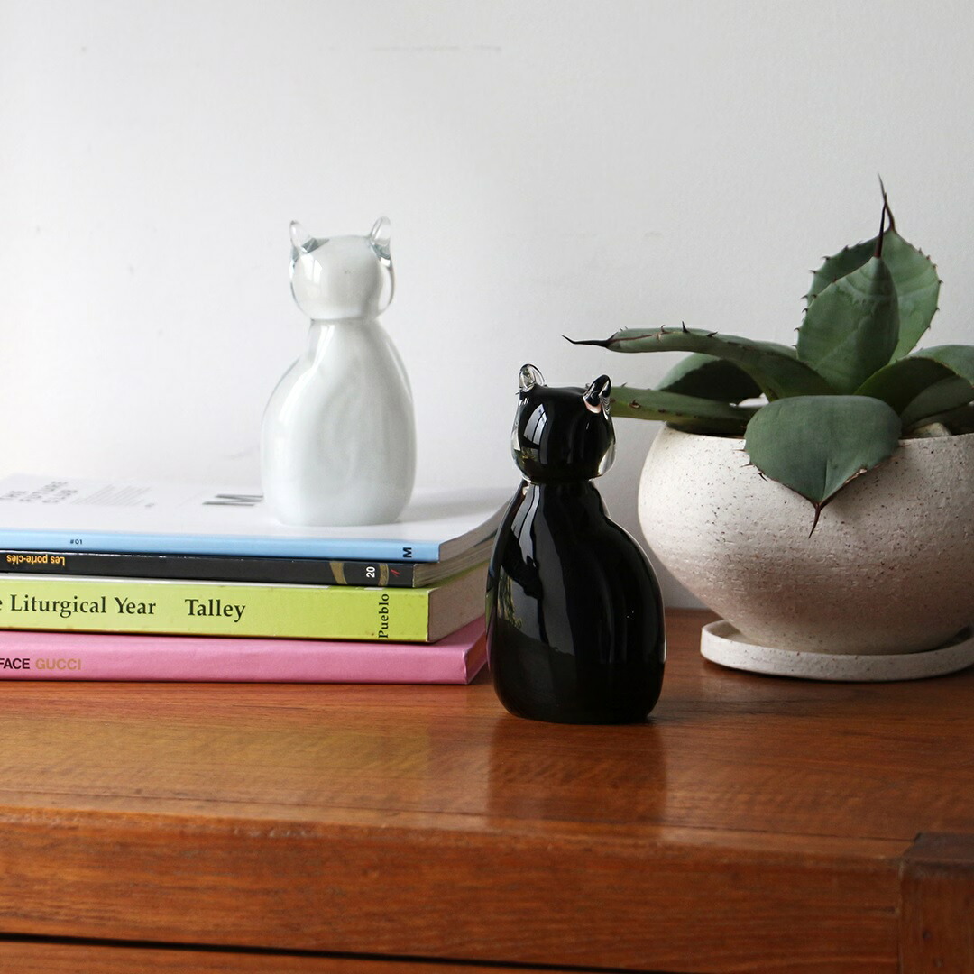 楽天市場】ディテール グラス オブジェ キャット ブラック 猫のガラス